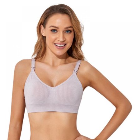 

SUPERHOMUSE Nursing Bra Wireless Bra Women s Sleeping Maternity Bra Breastfeeding Bra