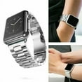 thumbnail image 3 of IBEAR Compatible with Apple Watch Band 45mm 44mm 42mm Silver Men Bracelet Strap, Stainless Steel iWatch Band Replacement for Apple Watch Series 8/76/5/4/3/2/1 Men Women Wristband, 3 of 7