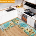 thumbnail image 4 of Yamaziot Kitchen Mats Set of 2 Non Slip Kitchen Rugs and Mats Kitchen Floor Mats Comfort Standing Mat 20''x32''+20''x60'', Teal, 4 of 10