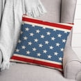 thumbnail image 3 of Creative Products Red and Blue Stars and Stripes 18 x 18 Spun Poly Pillow, 3 of 3