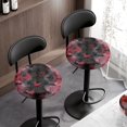 thumbnail image 3 of Chririnla Polyester Bar Stool Cushion Slipcovers for Home Bathroom, Washable Soft Round Stool Chair Covers, Halloween Bat Web Pattern, 3 of 6