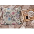 thumbnail image 2 of Floral Fluffy Throw Pillow Cushion Cover, Hand Drawn Lily and Poppies Sketch Effect Chastity and Virtue Garden Plants, Decorative Square Accent Pillow Case, 26" x 26", Multicolor, by Ambesonne, 2 of 5