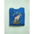 thumbnail image 3 of Out of This World - Alien Emoji Rocket Adventure Graphic Men's Sweatshirt, 3 of 4
