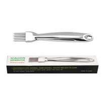 Toycle Shred Silk The Knife 2025 Stainless Steel Chopped Green Knife Kitchen Vegetable Cutter Scallion Shredding Cutter Shred Knife Household Multifunction(L,metal)