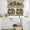 Yellow Beige Tan, variant on Vintage Farmhouse Kitchen Curtains Sets for Windows 36 Inch Length, Retro Country Boots Flowers Leaf Wooden Plank Rod Pocket Window Treatments Tier Curtains and Valances Set for Bedroom/Bathroom
