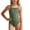 a-Army Green66, variant on VNKIDY Girls Kids Solid Color One Piece Swimsuit Spaghetti Strap Square Neck Ruched Slim Fit Bathing Suit For Summer Pool Beach Activities Green 4-5 years