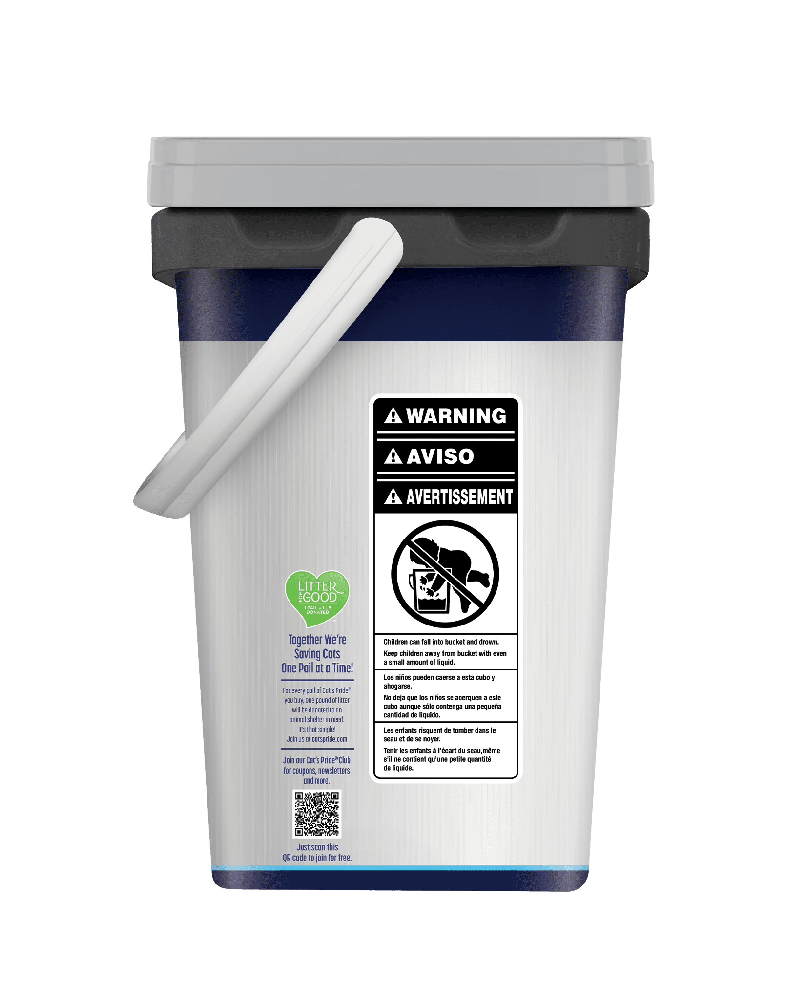 Cat's Pride Max Power Triple Odor Guard Unscented Clumping Cat Litter 26lb pail