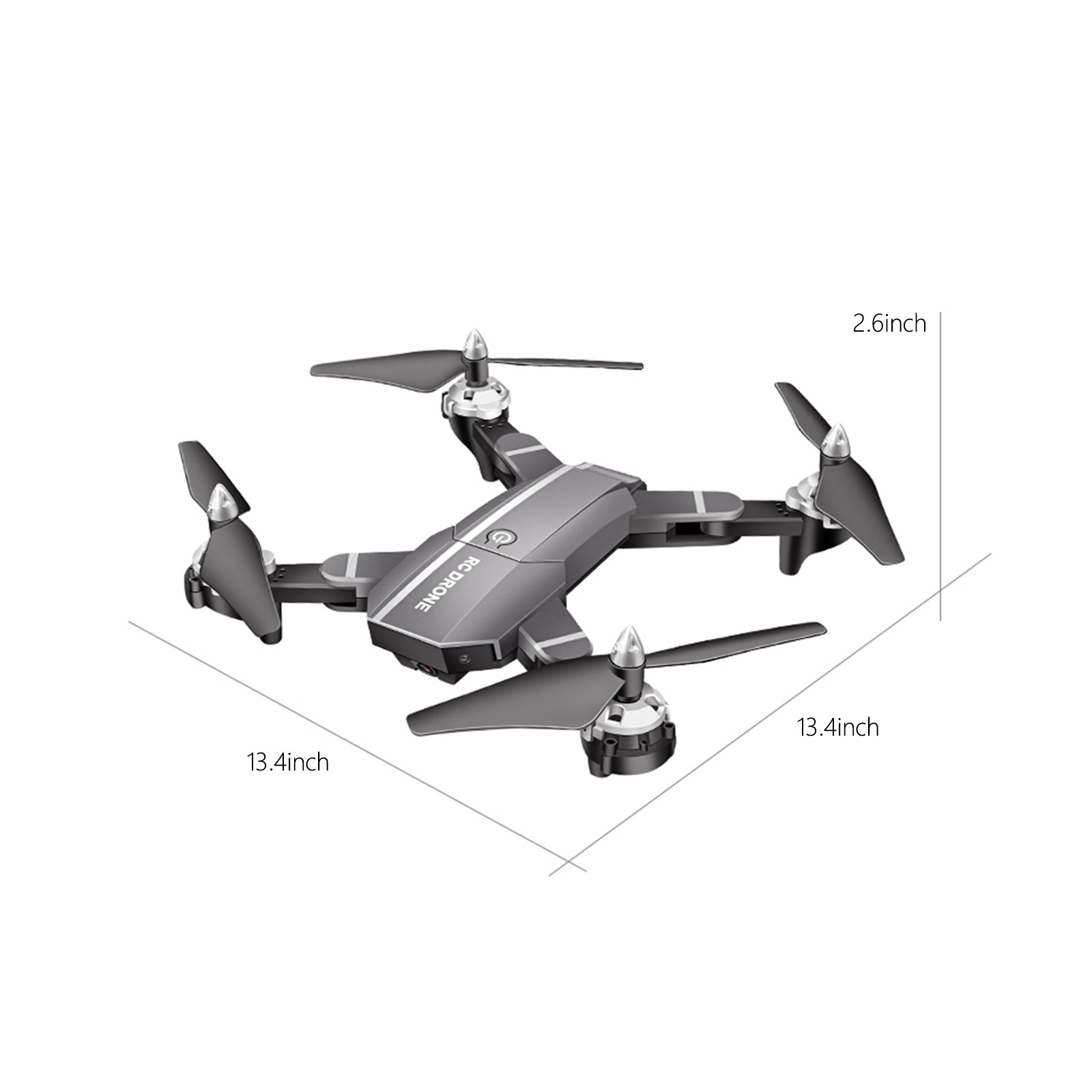 Drone with Dual 1080p Hd Fpv Camera, Fixed Point Hover, Anti-Shake Aerial Shot, Remote Control Toys Gifts for Boys and Girls