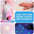 thumbnail image 4 of Sleeping Bag for Girls - Rainbow with Glowing Stars, 4 of 7