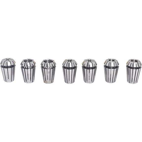 waltyotur 1/8-1/2 Inch Collet ER20 Spring Collet Set for CNC Workbench Engraving and Milling Lathe Tools 7 Pieces