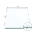 thumbnail image 4 of Square Glass Table Top Tempered Glass Table Top 36"x48",5mm,Transparent, 4 of 5