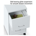 thumbnail image 5 of 2-Drawer File Cabinet, Lockable Office Storage - Letter Size, Mobile Gray Filing Cabinet 14x18x26.3", Office Organization, 5 of 8