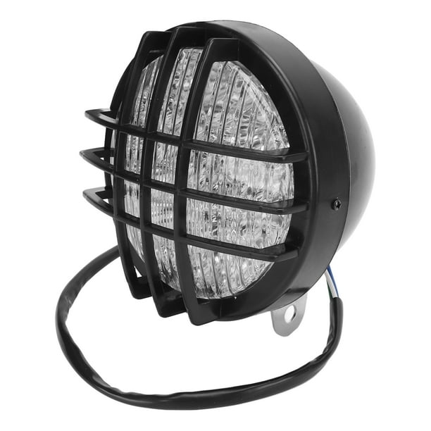 Faro De Motocicleta, Luz Alta Y Baja, Fácil Instalación, Superbrillante, Resistente A Altas Temperaturas, Faro De Motocicleta Con Parrilla Para Scooters