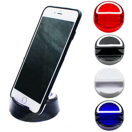 Cell Phone Candy - 2 X Round Cell Phone Stand Cradle Holder Caddy Mount iPhone Galaxy LG Tablet
