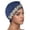 Navy, variant on Women Ruffle Chemo Turban Wrap Cap Scarf Shawl Hats African Women's Headscarf hat, -Embroidered hairnet, Chemotherapy Cancer hat Blue One Size