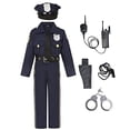 thumbnail image 2 of Neilyoshop Disfraz de policía para niños, disfraz de policía para niños, disfraz de oficin Neilyoshop Neilyoshop, 2 of 2