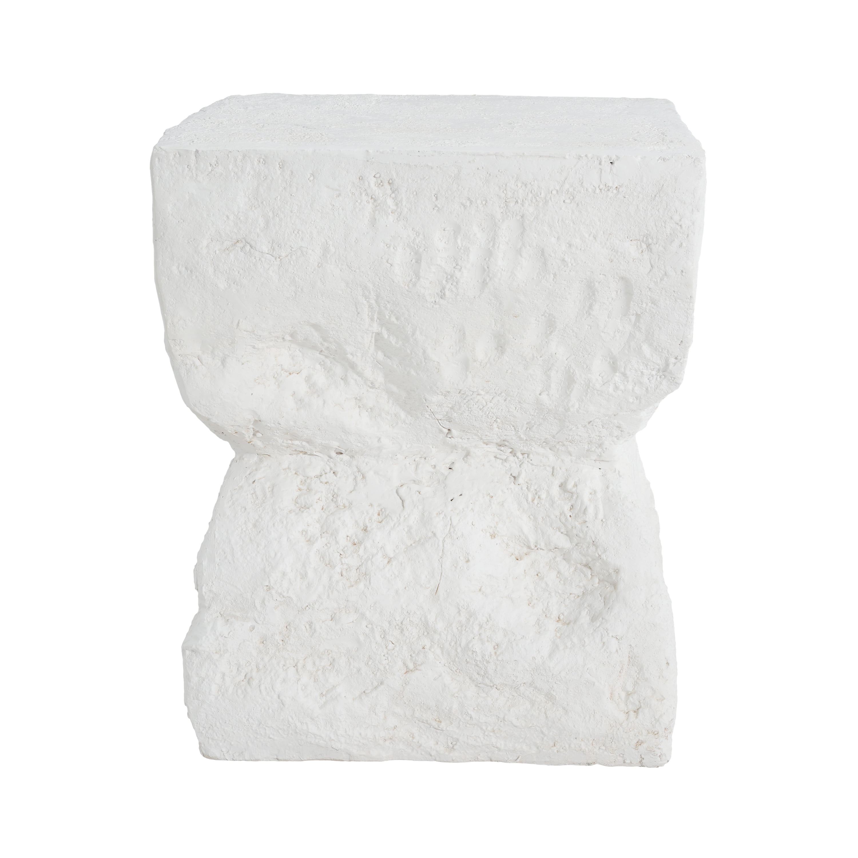 Minimalist Side Table for Garden Balcony Deck, White