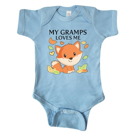 

Inktastic My Gramps Loves Me- little fox Gift Baby Boy or Baby Girl Bodysuit