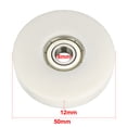 thumbnail image 2 of 8x50x12mm Roller Idler Bearing Pulley Sliding Conveyor Wheel White, 2 of 4