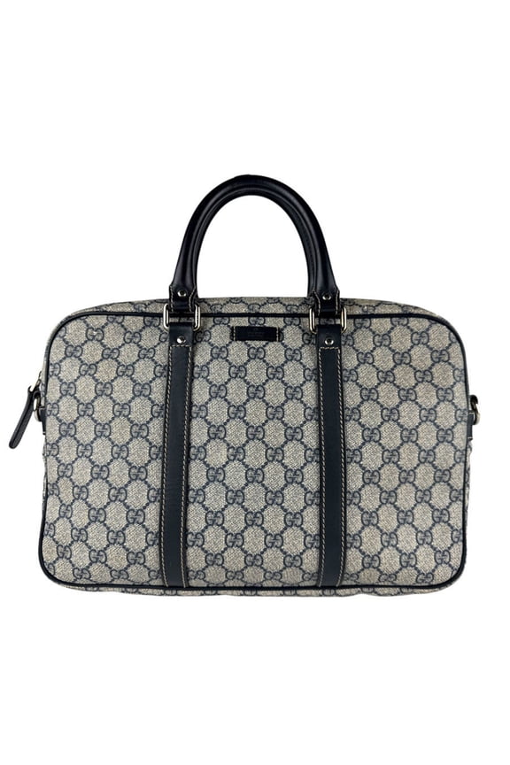 Pre-Owned Gucci GG Supreme Canvas Navy Handbag for Men, 322287 z7766 (Good)