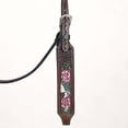thumbnail image 4 of Comfytack Western Horse Floral Hand Painted Genuine Leather Headstall, 4 of 4