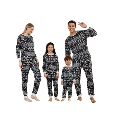 

Gwiyeopda Matching Family Christmas Pajama Sets Women Kids Pjs Long Sleeve Sleepwear Lounge Sets