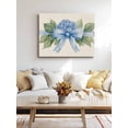 thumbnail image 4 of Hydrangea Flower Wall Art for Living Room,Canvas Picture Wall Decor for Bathroom Bedroom,Pastoral Blue Bow Floral Spring Lraf Painting Artwork for Office Kitchen Hallway Dining Room Decor 16"x20", 4 of 8