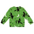 thumbnail image 3 of Tiijoy Girls Halloween Cardigan Button Front Long Sleeve Sweater Coat, Green, Sizes 1-8, 3 of 4