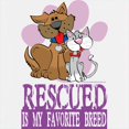 thumbnail image 3 of CafePress - Rescued Is My Favorite Breed - Kids Hooded Sweatshirt, Classic Hoodie, 3 of 4