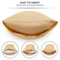 thumbnail image 5 of Queen Size 400 Thread Count Cotton Pillowcases Set of 2, Solid Percale Envelope Closure Pillow Cases by SimpleField - Soft, Smooth & Breathable ( Beige ), 5 of 6