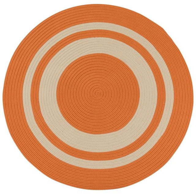 Colonial Mills Rug CN10R144X144 Coronado Round Braided Rug Rust - 12 ft.