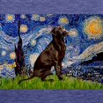 thumbnail image 3 of CafePress - Starry Chocolate Lab T Shirt - Womens Tri-blend T-Shirt, 3 of 4
