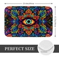 thumbnail image 2 of Pofeuu Vibrant Psychedelic Eye Print Flannel Doormats Rug16"x24"Rug Washable Doormats Indoor Outdoor Rugs for Layered Front Door Mats, Porch, Kitchen, Entryway, 2 of 7