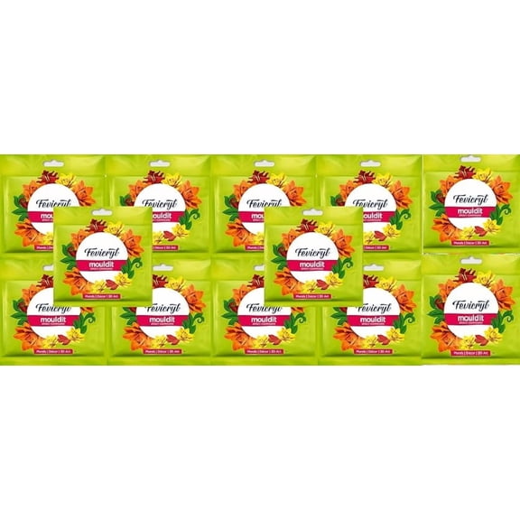 Fevicryl Mould Clay 12 pcs for Modelling and Sculpting, Air Dry Clay for 3D DIY Making Drawing Art and Craft, Painting Artists, Students, Works Handmade Decoration Gift for any Occasion Etc