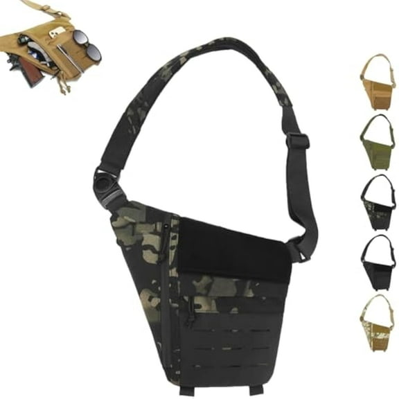 2025 New Powios Crossbody Bag, Outdoor Tactical Shoulder Crossbody Chest Bag, Multi-Pocket Adjustable, for Outdoor
