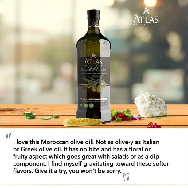 Atlas 3 LT Organic Cold Press Extra Virgin Olive Oil with