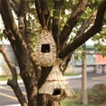 thumbnail image 4 of Huloretions Hummingbird House, Hand Woven Nest Hanging Birdhouses, Natural Bird Hut for Outside for Wren Sparrow Wicker Finch Chickadee, 4 of 5