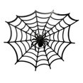thumbnail image 2 of 20 Inch Black Web Decoration, Fake Web With, Scary Indoor Outdoor Halloween Wall Decor for Haunted House Party, 1 Pack, 2 of 8