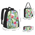 thumbnail image 2 of Balery Flowers and Cactus Mochila Escolar 3 en 1 para Niños - Mochila Resistente con Lonchera Térmica y Estuche - Mochila Escolar para Niños y Niñas, 2 of 7