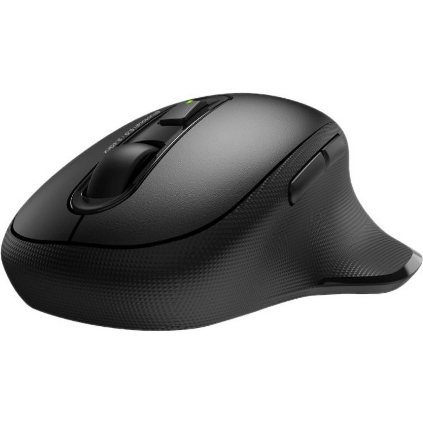 Urban Factory BTM10UF Onlee Pro Dual Cordless Rechargeable Computer Mouse, Ergonomic, 6 Buttons, Bluetooth and 2.4 GHz, Black