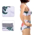 thumbnail image 3 of Women's Coconut Tree Print High Waist Bikini Set Bathing Suit, 3 of 4