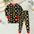 thumbnail image 2 of KPOPLK Baby Boy Outfit Boys 1t 2t 3t 4t 5t 6t Long Sleeve Sweatshirt Shirt + Pants Toddler Clothes Size 4-5 Years,Red, 2 of 6