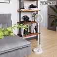 thumbnail image 2 of Portable Oscillating Standing Fan with Remote Controller Foldable Desk Fan, 7200mah Rechargeable & USB Quiet, 2 of 4