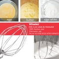 thumbnail image 4 of K5A Stainless Steel Whisk for KitchenAid 5 Qt Bowl-Lift Stand Mixer, 6 Wire Whip Compatible with K4/5, K5SS, KSM5, KG25, KF26, KP50, KSM6573, KSM6521 Heavy Duty, 18/8 Stainless Steel, Dishwasher Safe, 4 of 6