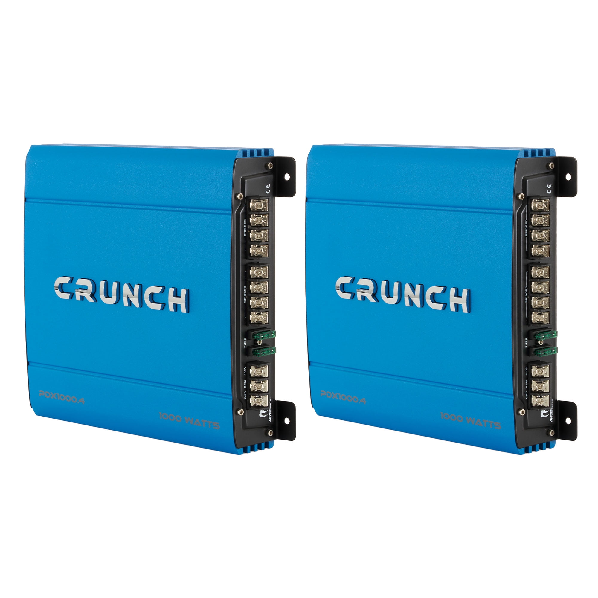 Crunch PowerDriveX 1000 Watt 4 Channel Blue Class AB Car Amplifier