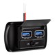 thumbnail image 5 of Zócalo Del Cargador USB Coche 12V/24V Con El Adaptador Dual Panel Mercado Interruptor QC3.0, 5 of 9