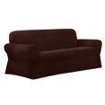 thumbnail image 3 of Mainstays Newman Stretch 1 Piece Sofa Slipcover Burgundy, 3 of 5