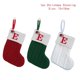 thumbnail image 1 of Calcetines de punto de copo de nieve rojo, alfabeto, medias de Navidad, colgante de árbol de Navidad, decoración para el hogar, regalos de Navidad, 1 of 4