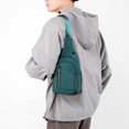 thumbnail image 4 of Dinheiro Bolso nuevo de pecho bolso de hombro de nailon impermeable para hombreverde, 4 of 5
