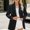 Black, variant on Women's Casual Solid Color Lapel Warm And Slim Loose Long Sleeve Fashion Cardigan, Womens Tops, Cardigan for Women, Women Fall Clothes